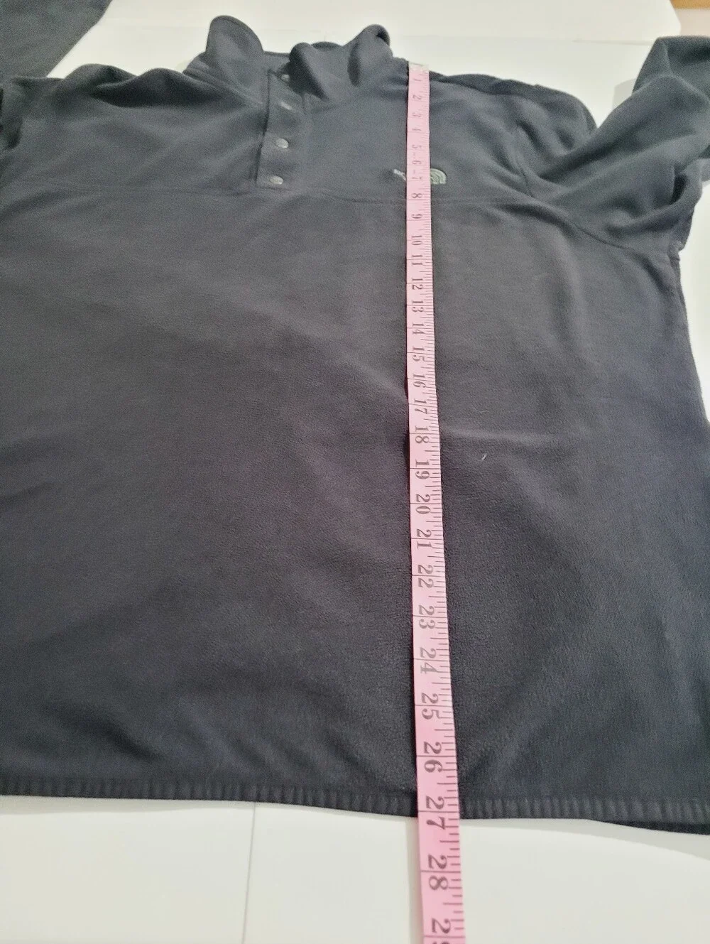The North Face Mens XL Black Fleece Pullover Snap Neck Jacket Sweater Outdoor